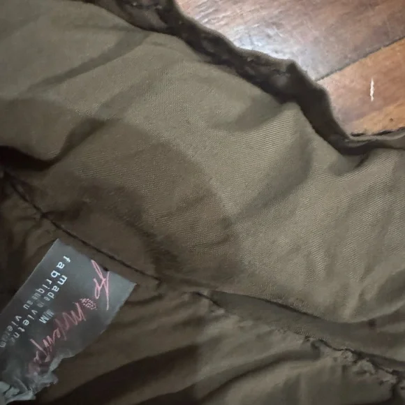 Free People Olive Drawstring Paperbag Waist Athletic Shorts - Picture 8 of 9